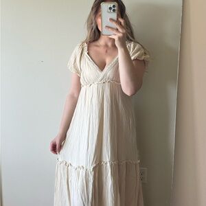 Cream Maxi Dress